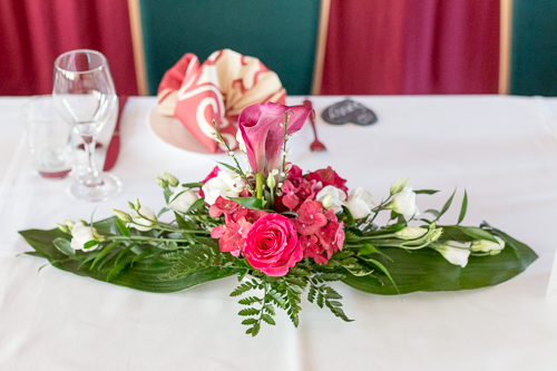 blumenschmuck auf hochzeit