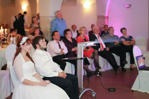 Präsentation auf der Hochzeit